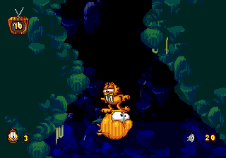 Garfield Caught in the Act screenshot 5 for Sega Genesis
